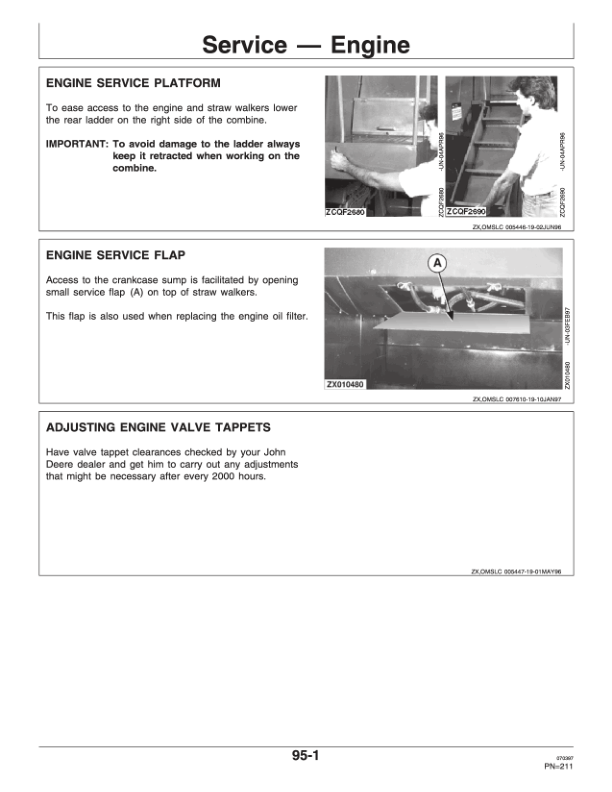 John Deere 1170 Combine, 312, 314, 316 & 319 Cutting Platforms Operator's Manual (OMZ92467) - Image 3