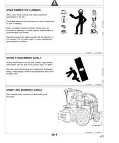 Alternative view of John Deere 6610, 6710, 6810 & 6910 Self-Propelled Forage Harvesters Operator's Manual (OMZ92475)
