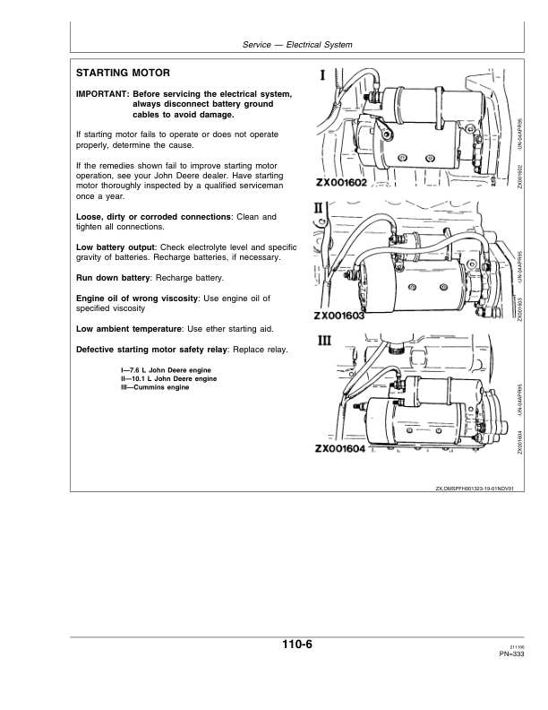 John Deere 6610, 6710, 6810 & 6910 Self-Propelled Forage Harvesters Operator's Manual (OMZ92475) - Image 3