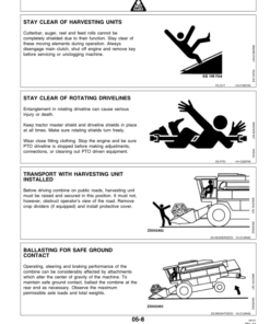 Alternative view of John Deere 2054, 2056, 2058, 2064 & 2066 Combines Operator's Manual (OMZ92483)
