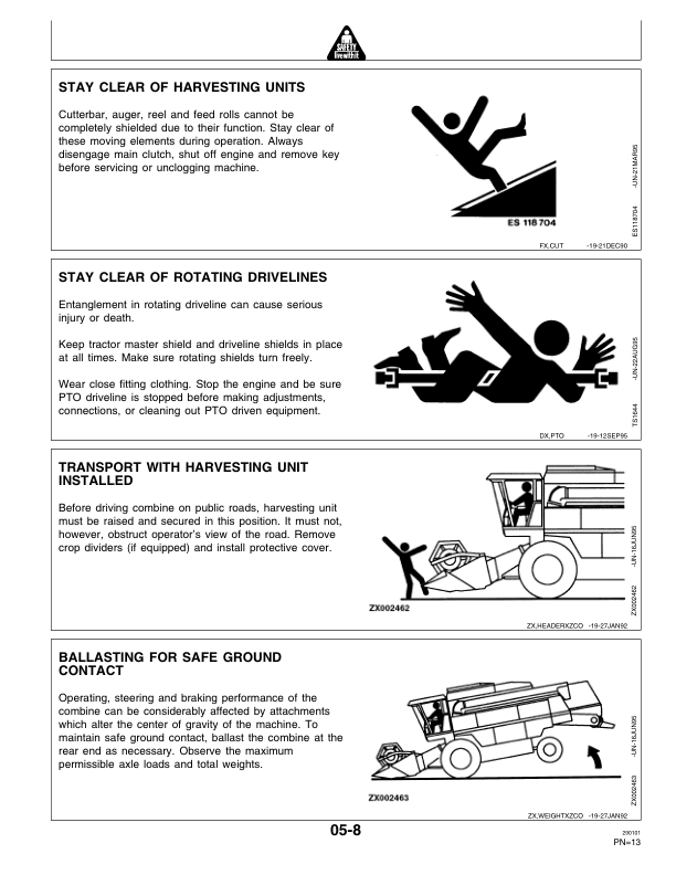 John Deere 2054, 2056, 2058, 2064 & 2066 Combines Operator's Manual (OMZ92483) - Image 2