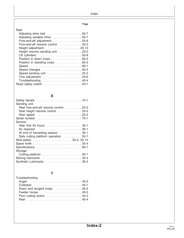John Deere 814, 816, 818 & 820 Cutting Platforms Operator's Manual (OMZ92510) - Image 2