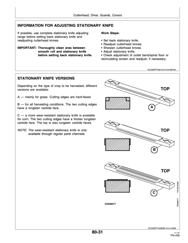 John Deere 6650, 6750, 6850 & 6950 Self Propelled Forage Harvesters Operator's Manual (OMZ92566) - Image 3