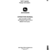 John Deere 6650, 6750, 6850 & 6950 Self Propelled Forage Harvesters Operator's Manual (OMZ92575)