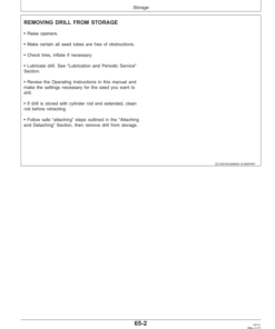 Alternative view of John Deere 740A Mulch Drills Operator's Manual (OMZ92595)