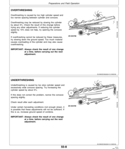 Alternative view of John Deere 2254, 2256, 2258, 2264 & 2266 Combines Operator's Manual (OMZ92748)