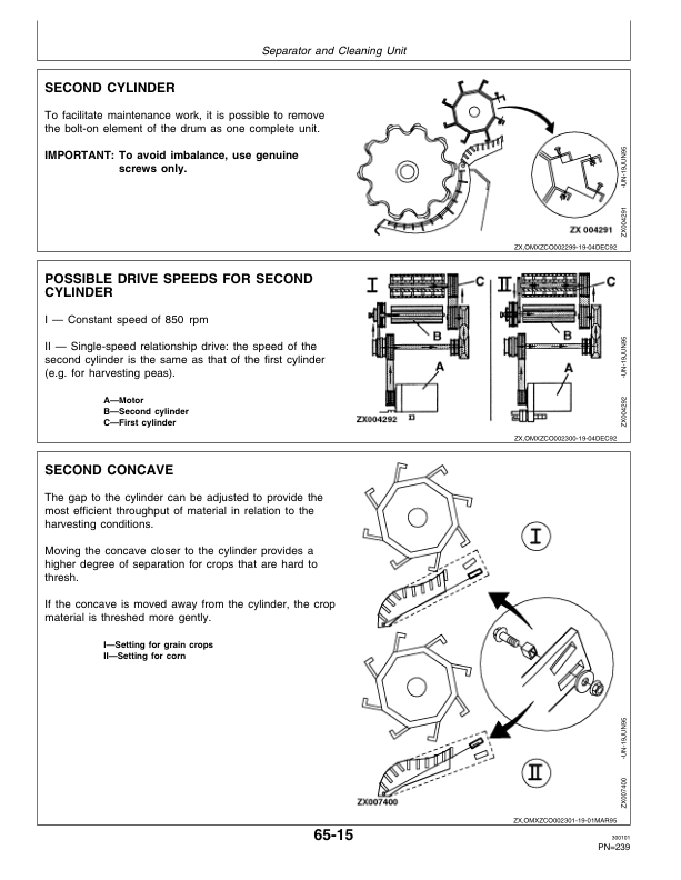 John Deere 2254, 2256, 2258, 2264 & 2266 Combines Operator's Manual (OMZ92748) - Image 3