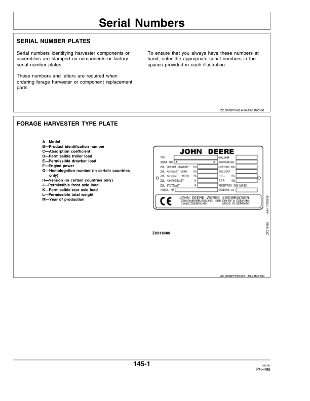 John Deere 6650, 6750, 6850 & 6950 Self Propelled Forage Harvesters Operator's Manual (OMZ92777) - Image 3