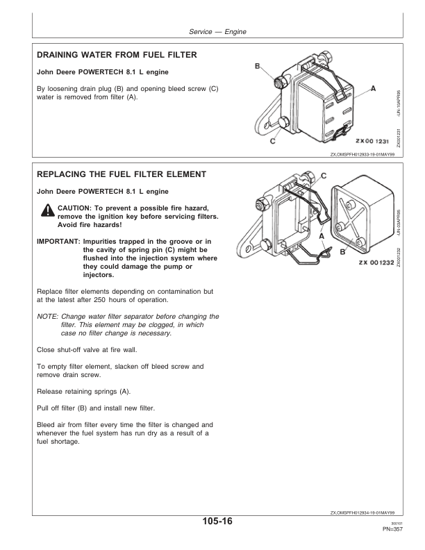 John Deere 6650, 6750, 6850 & 6950 Self Propelled Forage Harvesters Operator's Manual (OMZ92784) - Image 4