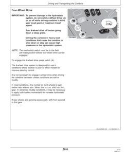 Alternative view of John Deere CTS Combines Operator's Manual (OMZ92823)