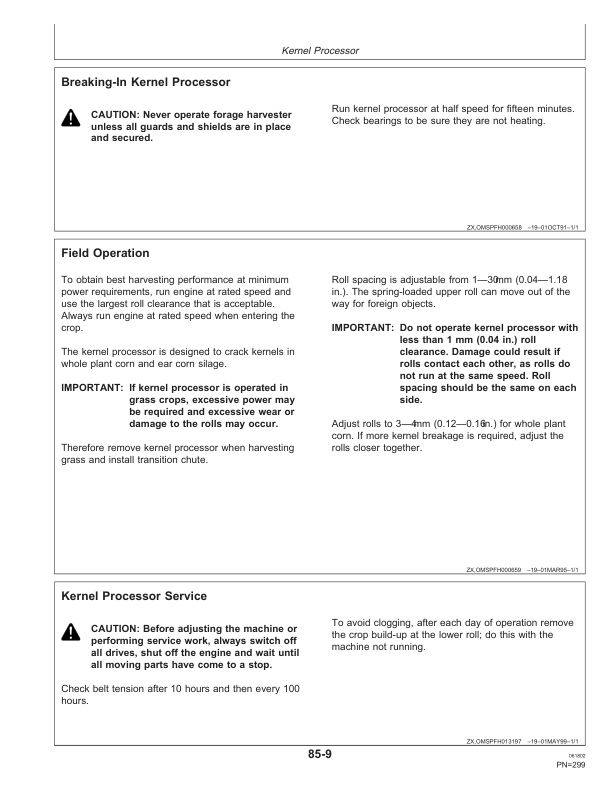 John Deere 6650, 6750, 6850 & 6950 Self Propelled Forage Harvesters Operator's Manual (OMZ92977) - Image 4