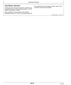 Alternative view of John Deere 6650, 6750, 6850 & 6950 Self Propelled Forage Harvesters Operator's Manual (OMZ92984)