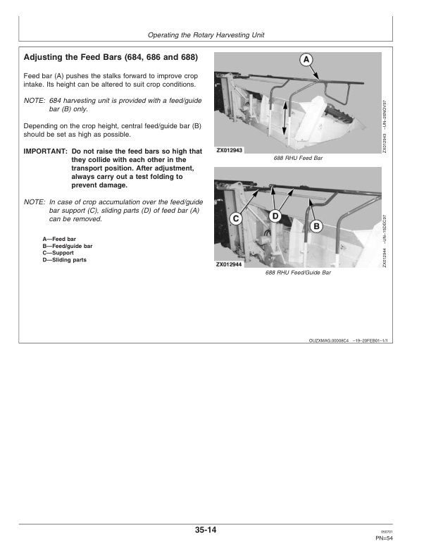 John Deere 684, 686, 688, 710 Rotary Harvesting Units (051300-) Operator's Manual (OMZ93103) - Image 3