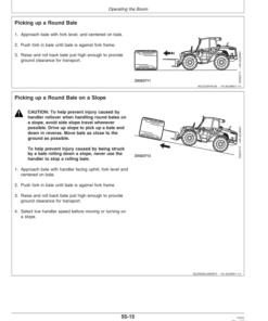 Alternative view of John Deere 3800 Telescopic Handlers Operator's Manual (OMZ93162)