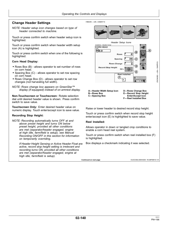 John Deere W540, W550, W650, W660, T550, T560, T660, T670, and HillMaster Combines (European Edition) Operator's Manual (OMZ93224) - Image 3