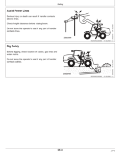 Alternative view of John Deere 3200 & 3400 Telescopic Handlers Operator's Manual (OMZ93252)