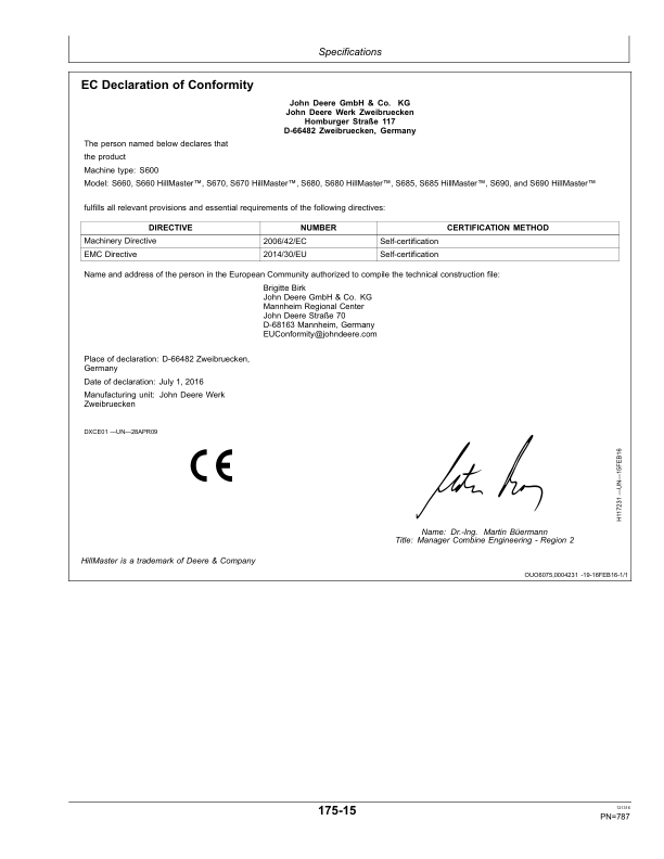 John Deere S660, S670, S680, S685, S690 & HillMaster Combines Operator's Manual (OMZ93277) - Image 4