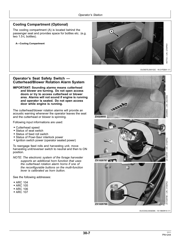 John Deere 7200, 7300, 7400 & 7500 Self Propelled Forage Harvesters Operator's Manual (OMZ93299) - Image 3
