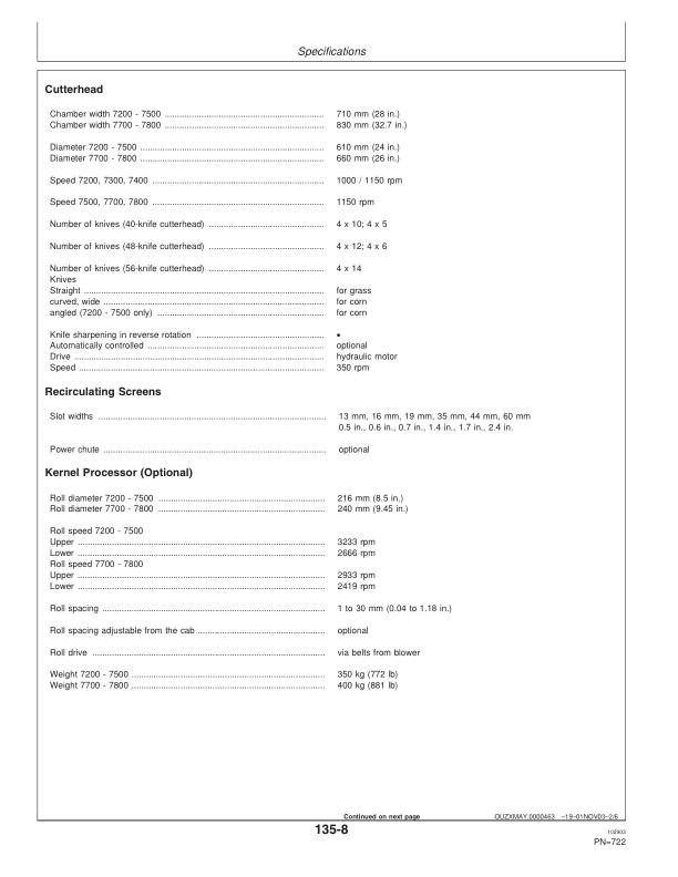 John Deere 7200, 7300, 7400, 7500, 7700 & 7800 Self-Propelled Forage Harvesters Operator's Manual (OMZ93594) - Image 4