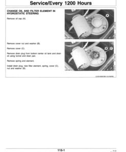 Alternative view of John Deere 2000V Tractor Operator's Manual (OMZT008)