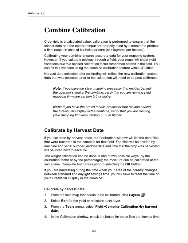 John Deere JD Office 1.2 User's Guide Operator's Manual (PF11456) - Image 3