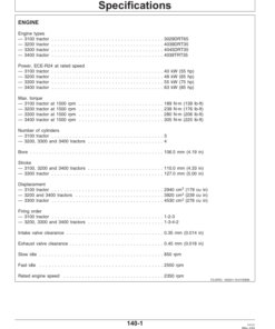Alternative view of John Deere 3100, 3200, 3300 & 3400 Tractors Operator's Manual (RT6005012380)