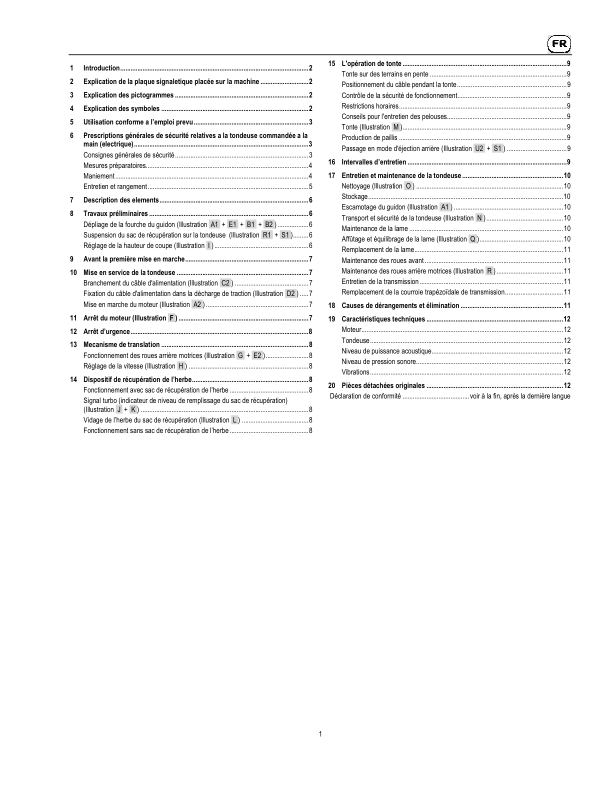 John Deere 43-EL VARIO (SA1453) Lawn Mowers Operator's Manual (SAU14735) - Image 2