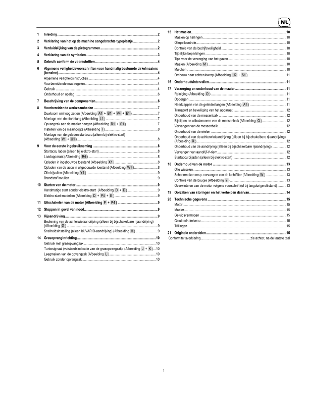 John Deere 47-ECONOMY, 47-A ECONOMY, 47-VARIO, 47-VARIO E, R47, R47S, R47V, R47VE Lawn Mowers Operator's Manual (SAU15127) - Image 3