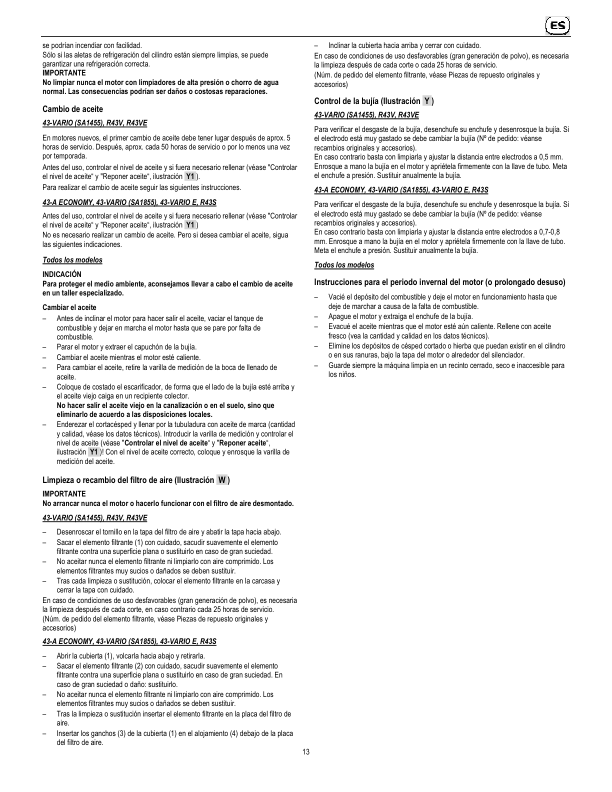 John Deere 43-A ECONOMY, 43-VARIO, 43-VARIO E, R43S, R43V, R43VE Lawn Mowers Operator's Manual (SAU15624) - Image 3