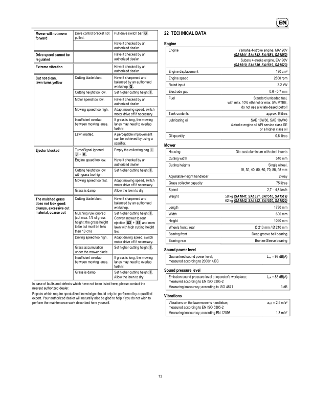 John Deere 54-PRO K VARIO PLUS, 54-PRO K VARIO B PLUS, JX90C, JX90CB Lawn Mowers Operator's Manual (SAU15734) - Image 3