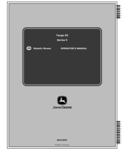 John Deere Tango E5 Series II Robotic Mower Operator's Manual (SAU15849)