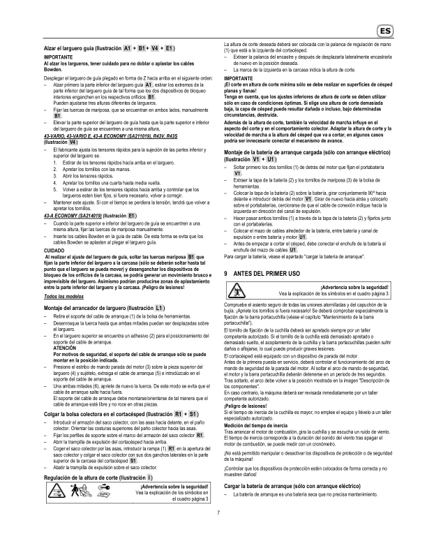 John Deere 43-VARIO, 43-VARIO E, 43-A ECONOMY, R43V, R43S Lawn Mowers (2018-2019) Operator's Manual (SAU16197) - Image 3