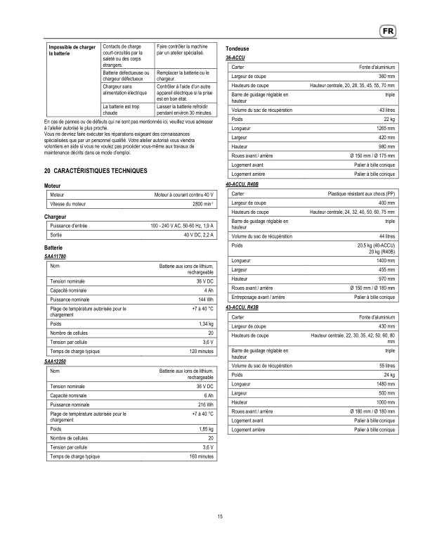 John Deere 36-ACCU, 40-ACCU, 43-ACCU, R40B, R43B Lawn Mowers (2018-2019) Operator's Manual (SAU16377) - Image 3