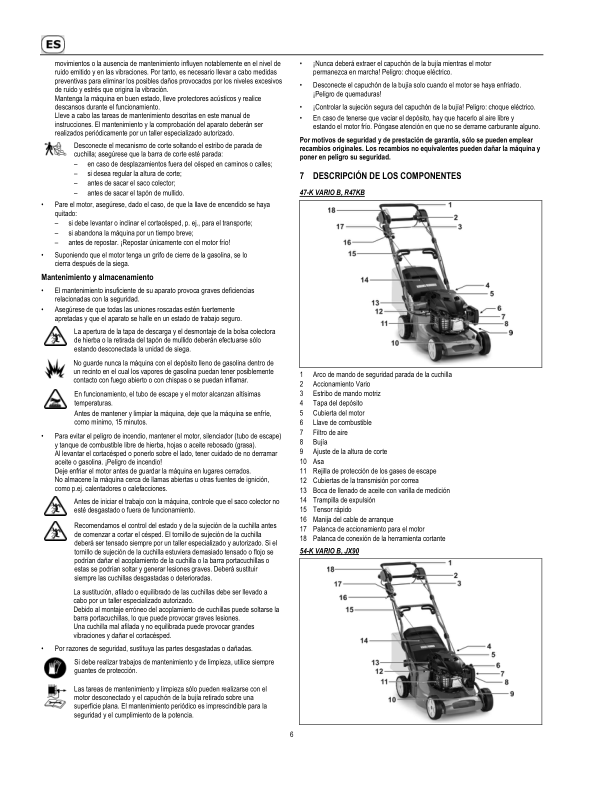 John Deere 47-K VARIO B (SA1878), 54-K VARIO B (SA1837), R47KB (SA1888), and JX90 (SA1897) Lawn Mowers Operator's Manual (SAU16392) - Image 3