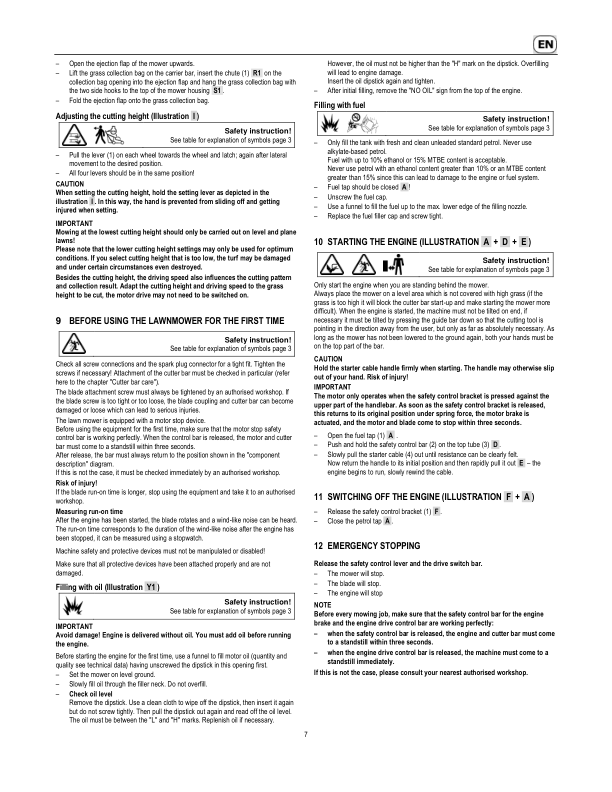 John Deere 47-PRO VARIO (SA321520) / PRO 47V (SA326520) Lawn Mowers (MY2019-MY2020) Operator's Manual (SAU16611) - Image 2
