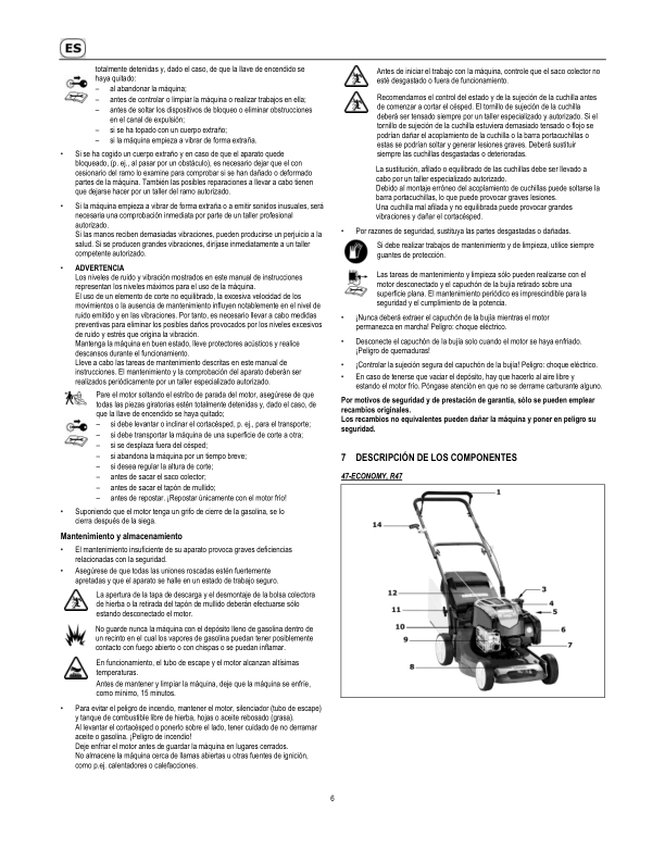 John Deere 47-ECONOMY (SA201519), 47-A ECONOMY (SA211519), 47-VARIO (SA221519), 47-VARIO E (SA221619), R47 (SA206519), R47S (SA216519), R47V (SA226519), R47VE (SA226620) Lawn Mowers Operator's Manual (SAU16797) - Image 3