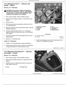Alternative view of John Deere 2700/2750 PrecisionCut and 2700/2750 E-Cut Hybrid Riding Greens Mower Serial Number 10001- Operator's Manual (TM159419)