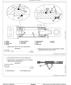 Alternative view of John Deere C500 Center Pivot Rotary Mower-Conditioner Operator's Manual (TM612219)