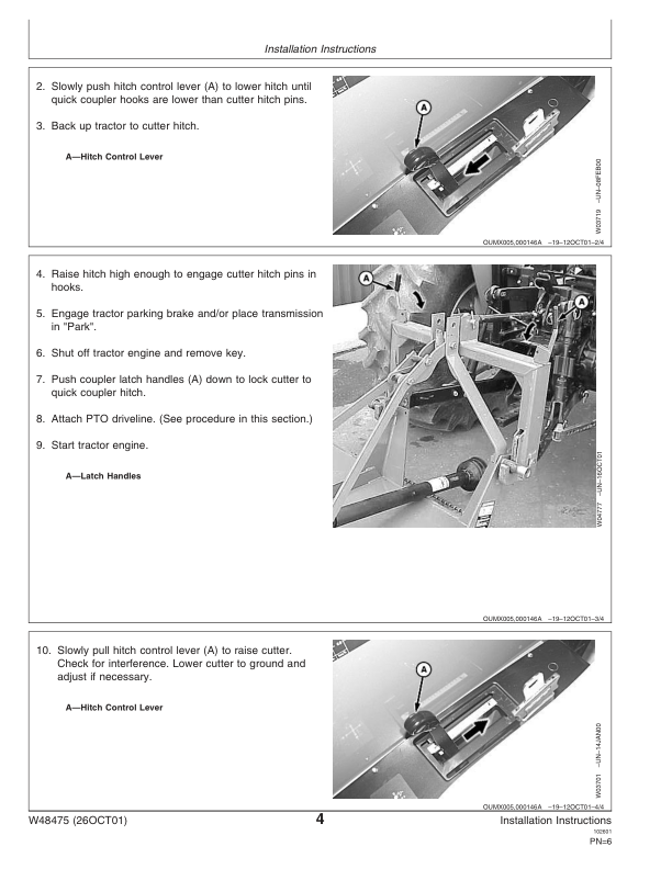 John Deere Operator's Manual Supplement 413, 513 & 613 Rotary Cutters Operator's Manual (W48475) - Image 2