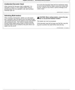 Alternative view of John Deere HTH616C Harvesting Heads Operator's Manuals (WA116226)