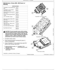 Alternative view of John Deere HTH618C Harvesting Heads Operator's Manuals (WA116921)