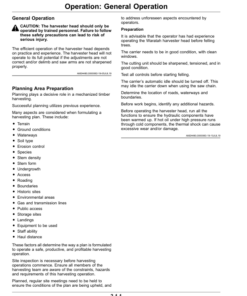 Alternative view of John Deere HTH622B SERIES III Harvesting Heads Operator's Manuals (WA133326)
